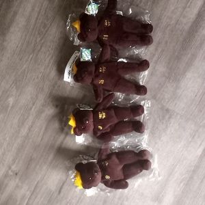 Vintage Salvino's Bamm Beano's (lot of 4) brown MLB beanies